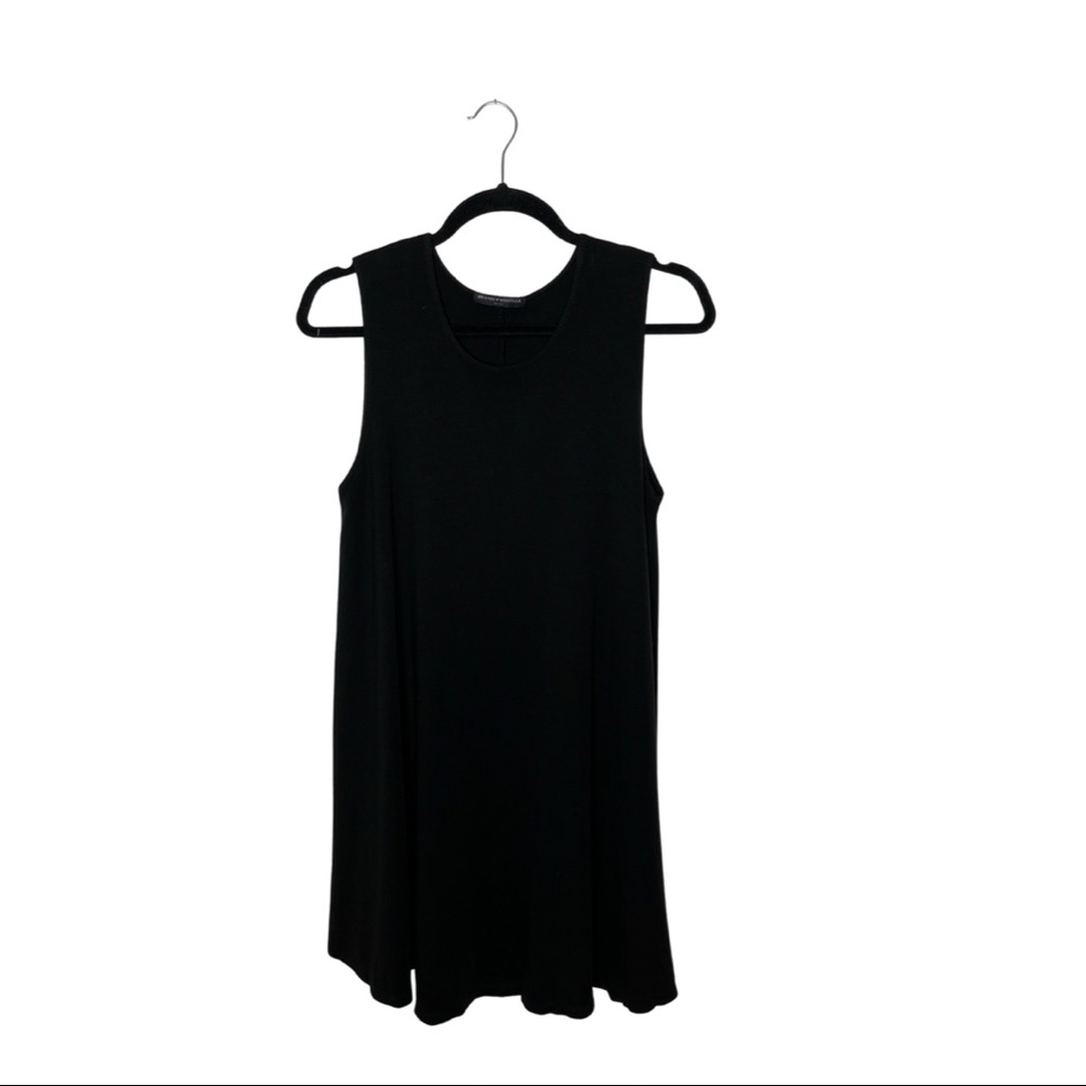 Brandy Melville Alena Swing Mini Sleeveless Dress Black One Size